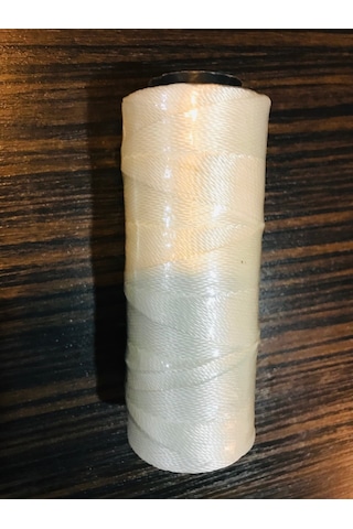 Beyaz Tesbih İpi...Makaralı...Naylon İp