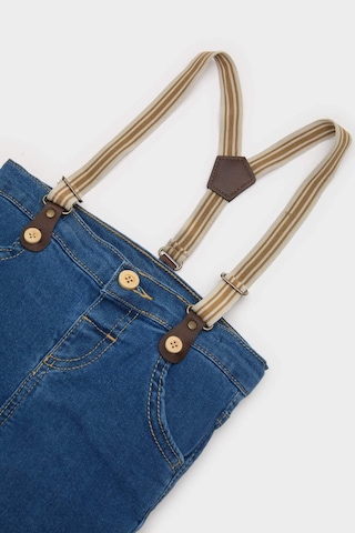 DeFacto Erkek Bebek Askılı Düz Paça Jean Pantolon B6741A525SPBE364 Mavi