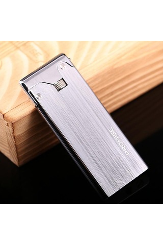 Çelik Depolu Promise Slim Çakmak Gümüş Grisi