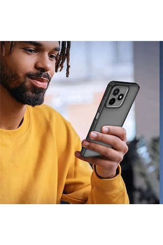 Realme C53 İçin Uyumlu Buzlu Tasarım Sararmaz Tpu Kılıf