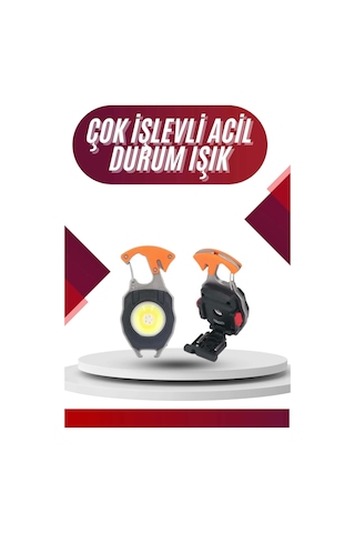 7 Modlu Mini Led Lamba Anahtarlık Usb Şarjlı Kamp İçin Taşınabilir Çok Renkli
