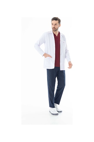 Spor Yaka Ceket Boy Erkek Doktor Önlüğü Alpaka Kumaş Beyaz Beo101 Beyaz