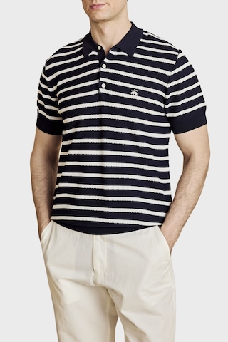 Brooks Brothers Erkek Polo Yaka Kazak Bbss26mkl004388 Lacivert Kırık Beyaz