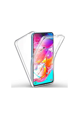 Samsung Galaxy A70 Uyumlu 360 Derece Kilif Kristal Silikon Seffaf Soft Ö 408158354