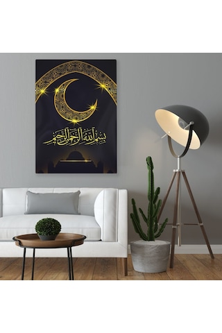 Bk Home Besmele Yazılı Kanvas Tablo 50x70cm-1 Bkbitmeyen78336 Bk