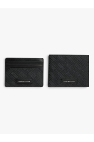 Tommy Hilfiger Monogram Cc Holder & Cc Wallet Erkek Siyah Çanta - Am0am14806