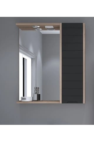 Denko Mostar 70 Cm Mdf Lake Banyo Dolabı Takımı Aynalı Üst Modülü Çok Renkli