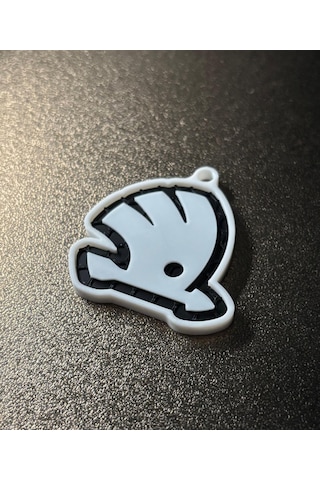 Markanıza Özel Petek Desenli Skoda Logolu 3d Anahtarlık