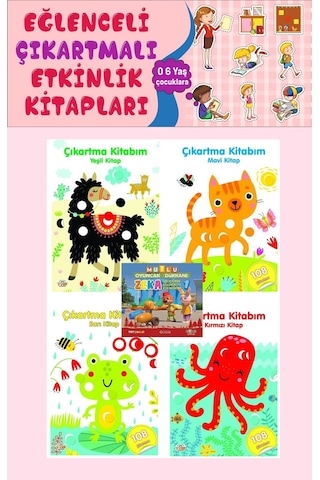 2 Yaş Ve Üzeri Çıkartma Kitabım Seti 4 Kitap - 108 Çıkartmalı