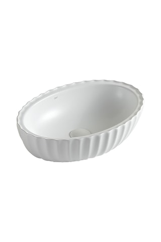 Ey-4770mb Mat Beyaz Tezgah Üstü Lavabo