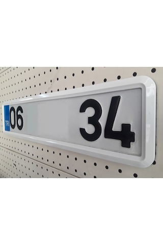 Yeni Nesil Beyaz Plakalık 2Adet Beyaz Pkalalık Çerçevesi 298804698