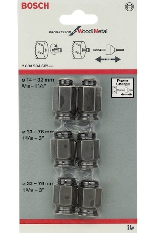 Bosch 6 Parçalı Geçiş Adaptörü Seti - 2608584682