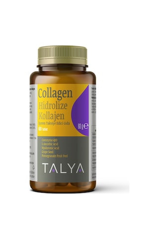 Talya Hidrolize Kollajen İçeren Takviye Edici Gıda Tip I ve Tip III Kollajen 60 Tablet