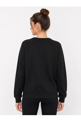Neden Tekstil Siyah Rahat Kesim Kadın Sweatshirt