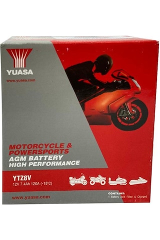 Yuasa 12v 7.4ah Motosiklet Aküsü X-max 250/300 - R25 / Mt25