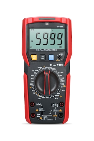 Unı-t Ut89x Yüksek Doğruluk El Mini Siyah Kırmızı Dijital Multimetre