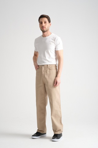 Redline Canvas Pamuk Baggy Pantolon Bej