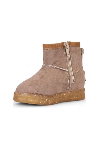 140 Kız Bebek İçi Tüylü Işıklı Bot Kum