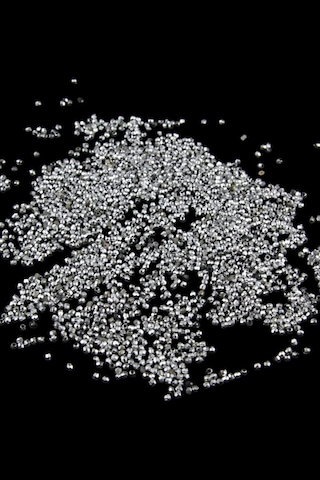 Gümüş 3 Mm Plastik Boncuk Akseuar Takı Malzeme 25 Gr
