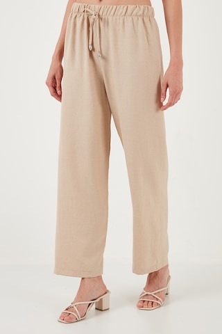 Lela Relaxed Fit Bol Paça Bayan Pantolon 5865826 Taş