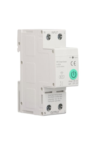 Yaozixa Akıllı 63a 2p Sigorta Devresi - Wi-fi Uzak Kontrol, Akış Ölçümü, Lekaj Ve Aşırı Gerilim Koruması, Ac230v