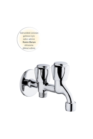 Karen Banyo Uzun Musluk Çift Çıkışlı, Krom, Cisa 51562 Krom