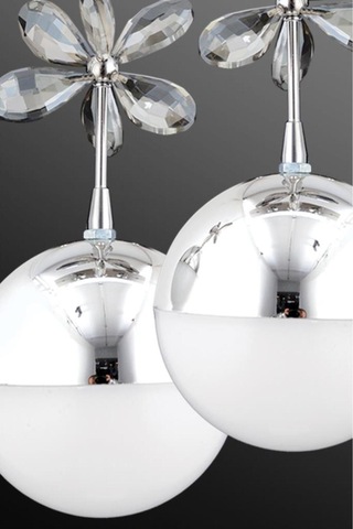 Kelebek 2'li Krom Sarkıt 3 Renk Modu Ledli Kristal Taşlı Modern Led Avize Krom