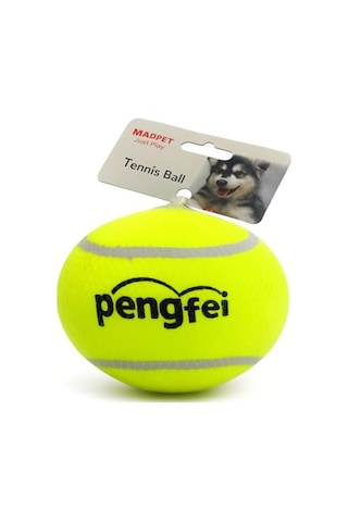 Köpek Oyuncağı Tenis Topu Büyük Boy Dayanıklı Kauçuk İç Yapı, Diş Dostu Yumuşak Keçe Kaplama, Suya Day