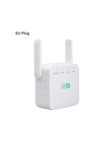Wezone Wd-r611u Beyaz 300mbps Wifi Sinyal Genişletici, Çift Dış Anten, Yüksek Uyumlu, Hd Akış Ve Oyun İçin Optimal Performans, Avrupa Standartı
