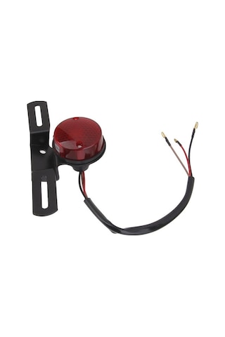Youtek Harley Uyumlu Cafe Racer Motosiklet Arka Fren Ve Dur Işık Lambası - Kırmızı