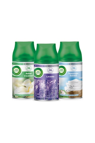 Airwick Freshmatic Makine Yedek Lavanta + Bahar Çiçekleri + Temizlik Esintisi