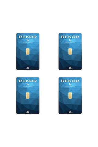 4 Adet 1 Gr 24 Ayar Altın 995 Rekor