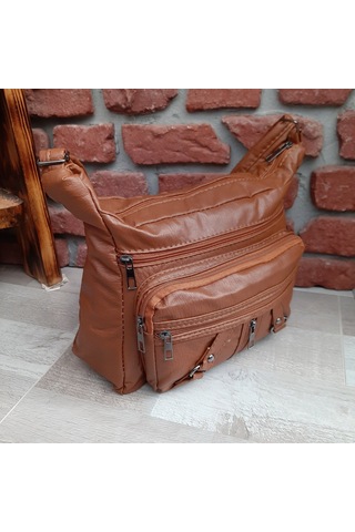 Bayan Çapraz Omuz Çantası Taba Gvn-0094 Taba