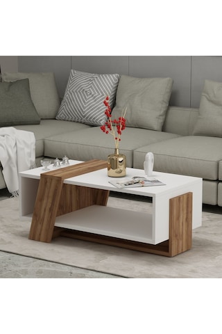 Melisa Orta Sehpa Beyaz - Kemençe