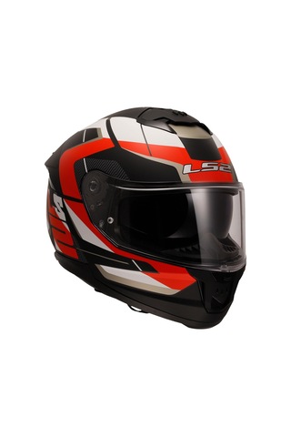 Ls2 Stream 2 Road Kask Beyaz Gri Kırmızı Mat Siyah