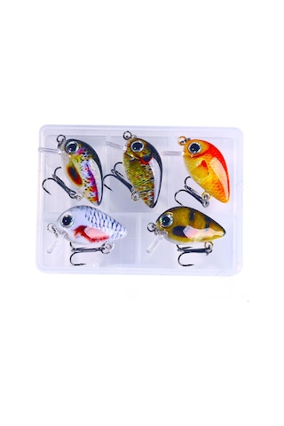 Teltree 1.5g Gerçekçi Tasarım Mini Yem Kutusu, Dayanıklı Malzeme, Tüm Zamanlar Uygun, Başarılı Balık Tutma, Olta Seti Set 4