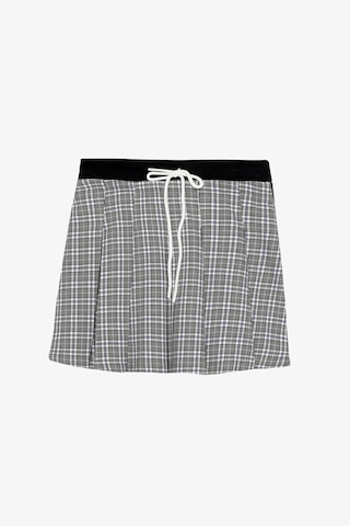 Quzu Gri Kadın Etek Etk00783 Gri