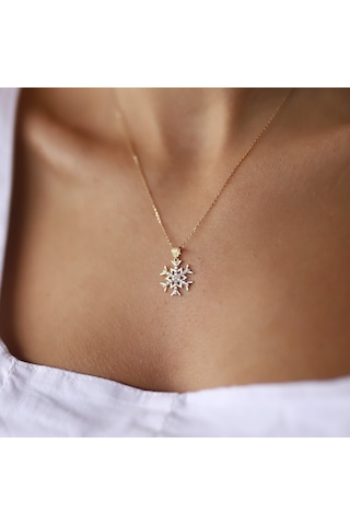 Altın Kar Tanesi Kolye Ucu As20131Kl Altınsepeti