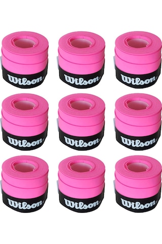 Wilson Bowl O Grips Overgrip 9 Adet Tekli Pembe Grip Pembe