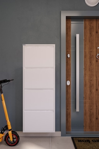 Ceha 4'lü Metal Ayakkabılık - Kar Beyaz K.AYK-4 /AB9003 Beyaz