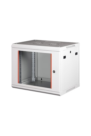 Lande - 9u 19" Duvar Tipi Rack Kabinet Genişlik: 600 Mm Derinlik: 450 Mm Açık Gri Demonte