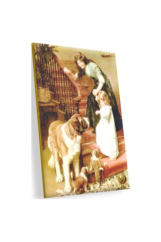 Cakasepetim Anne Kızdan Köpeklere İyi Geceler Ahşap Mdf Tablo