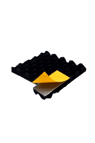 Akustik Yumurta Süngeri Kendinden Bantlı 25 MM 50 x 50 CM 60 Dns