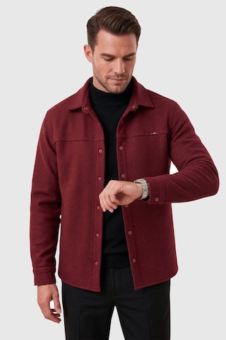 Rizzup Erkek Bordo Likralı Rahat Kalıp Cepsiz Kaşe Ceket Çıt Çıtlı, Esnek Şık Model Ceket 2600760