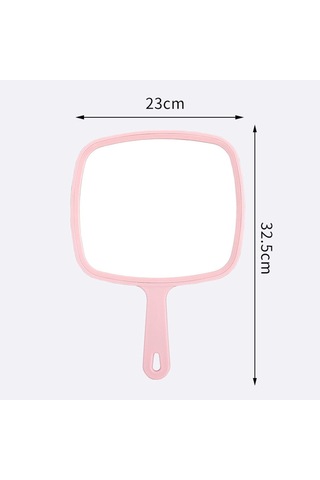 Asma Delikli Açık Mavi Büyük El Aynası Makyaj Aynası Diğer