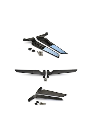 Alkan Mb H2 Kanat Ayna Büyük Model Ayna 8 Mm 10 Mm Ters Düz Tüm Motosikletler Uyumlu Çok Renkli