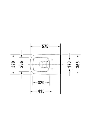 Duravit - Durastyle Tek Klozet, Alttan Çıkışlı Kapak Dahil - 21503900a1- Diğer