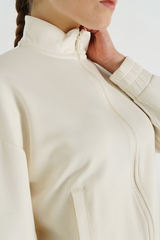 Hummel Sabrına Zıp Jacket Kadın Fermuarlı Ceket Krem