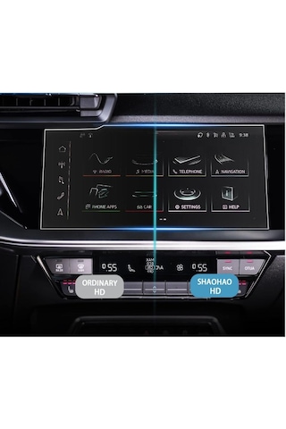Audi S3 Ekran Koruyucu 10.1 İnç Multimedya Nano Şeffaf
