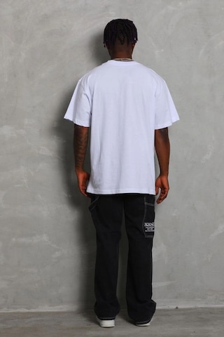 Erkek Düz Yazlık Kısa Kol Tişört Bisiklet Yaka Oversize T-shirt - Beyaz